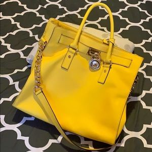 Michael Kors Yellow Satchel bag